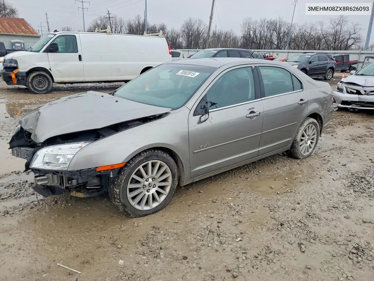 2008 Mercury Milan Premier VIN: 3MEHM08ZX8R626093 Lot: 78503915