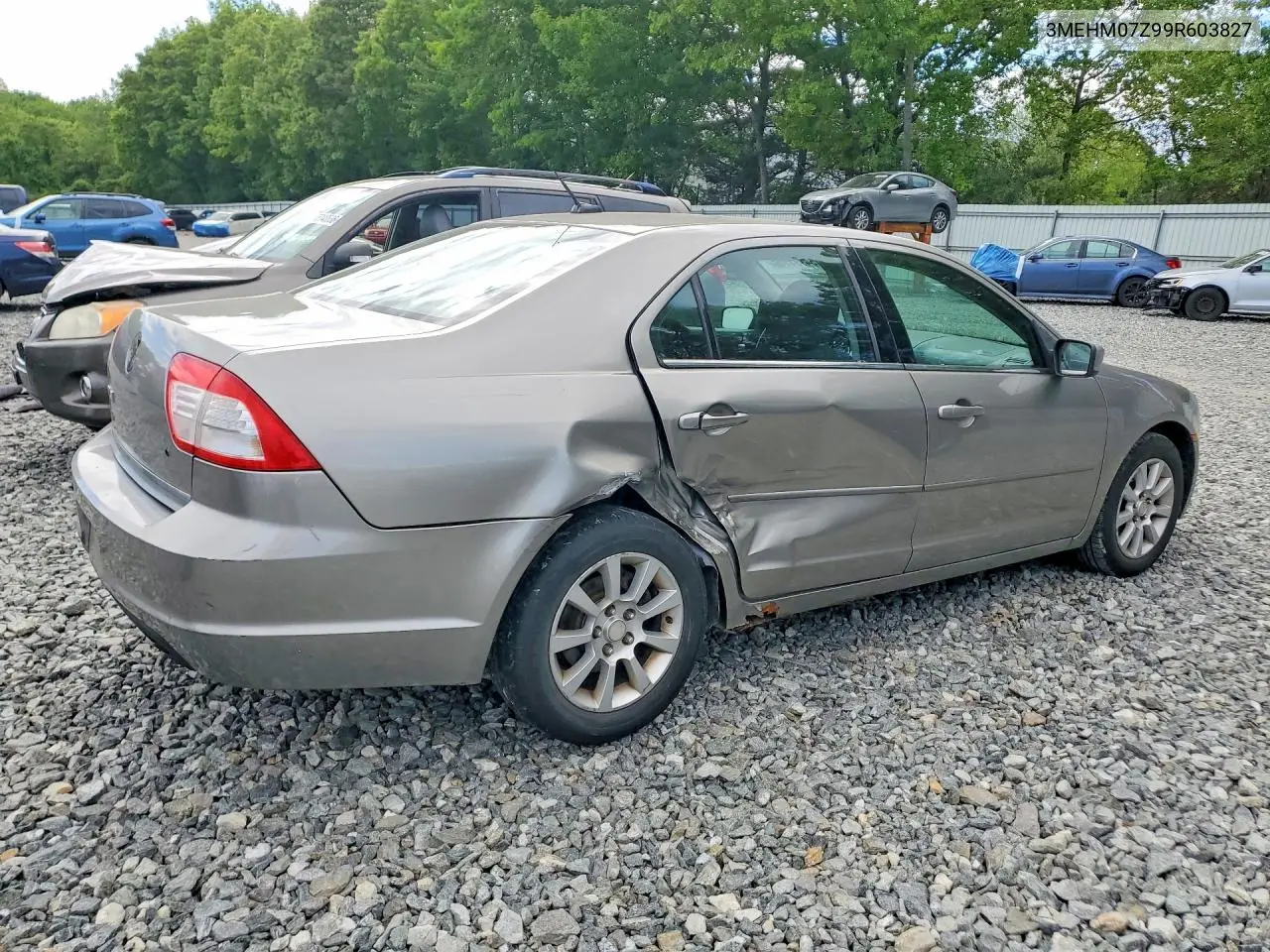 2009 Mercury Milan VIN: 3MEHM07Z99R603827 Lot: 54731146