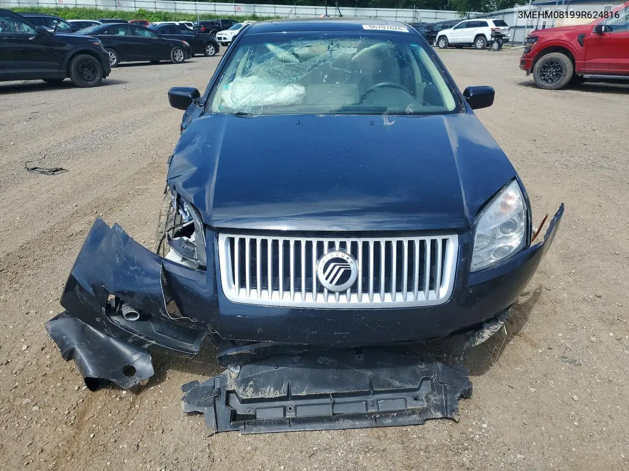 2009 Mercury Milan Premier VIN: 3MEHM08199R624816 Lot: 56707626