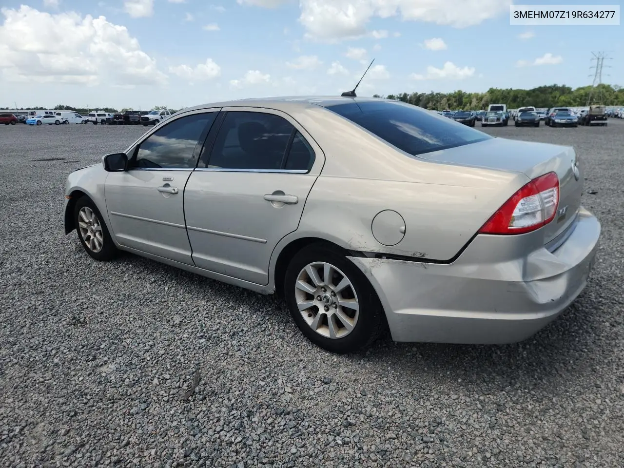 2009 Mercury Milan VIN: 3MEHM07Z19R634277 Lot: 59554156