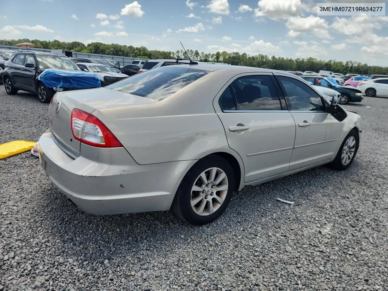 2009 Mercury Milan VIN: 3MEHM07Z19R634277 Lot: 59554156
