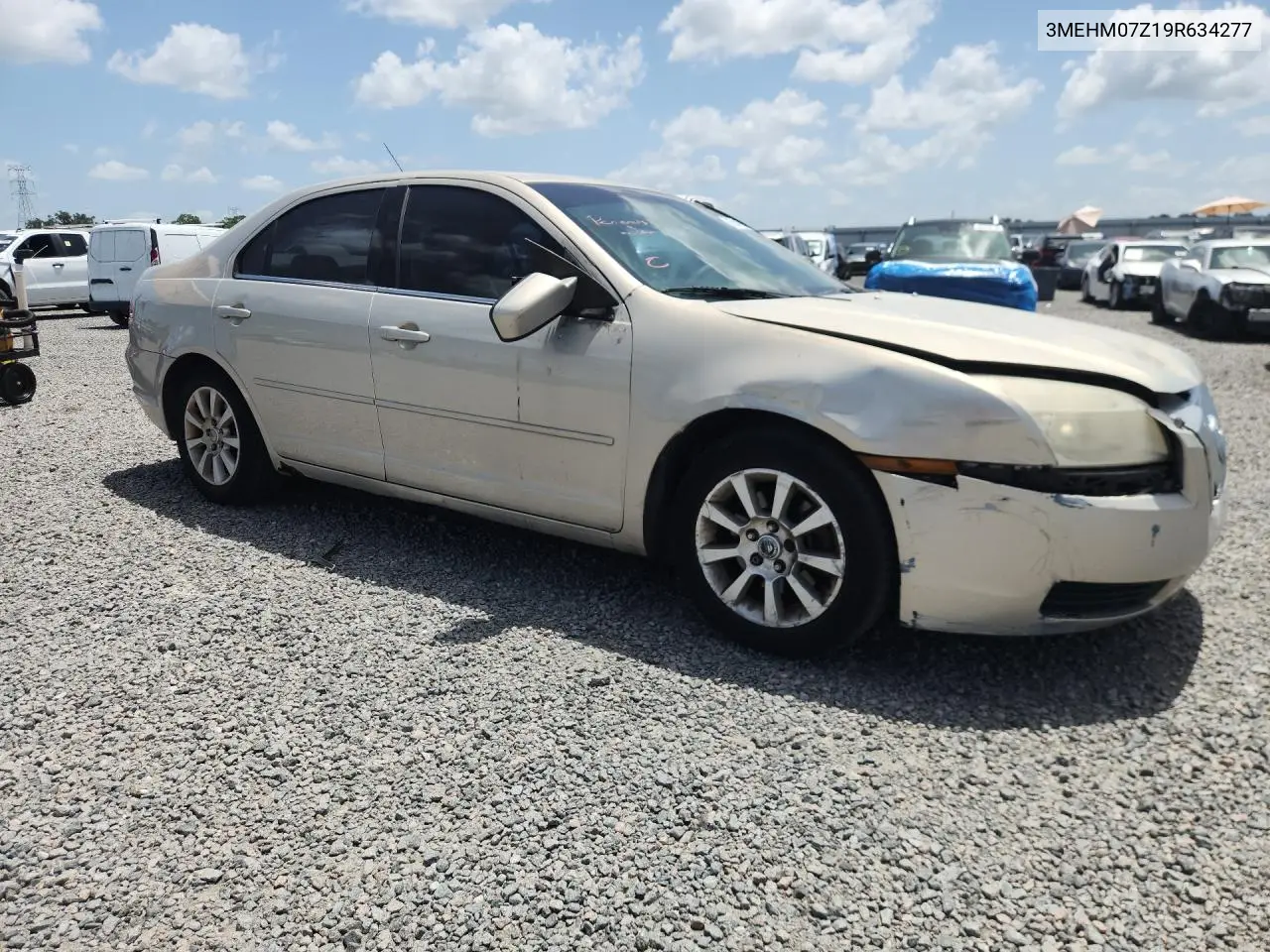2009 Mercury Milan VIN: 3MEHM07Z19R634277 Lot: 59554156
