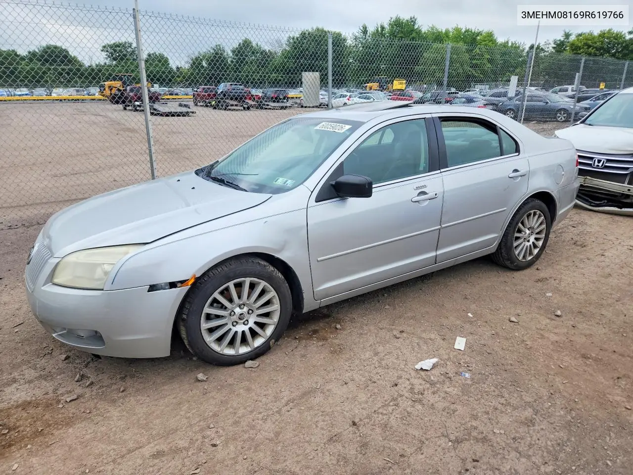 2009 Mercury Milan VIN: 3MEHM08169R619766 Lot: 60059026