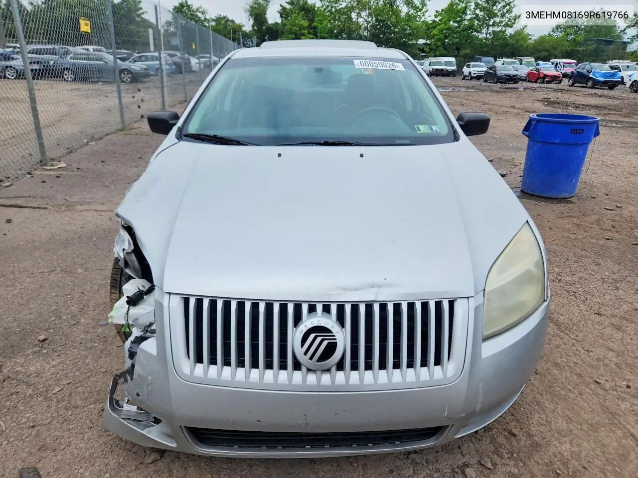 2009 Mercury Milan VIN: 3MEHM08169R619766 Lot: 60059026
