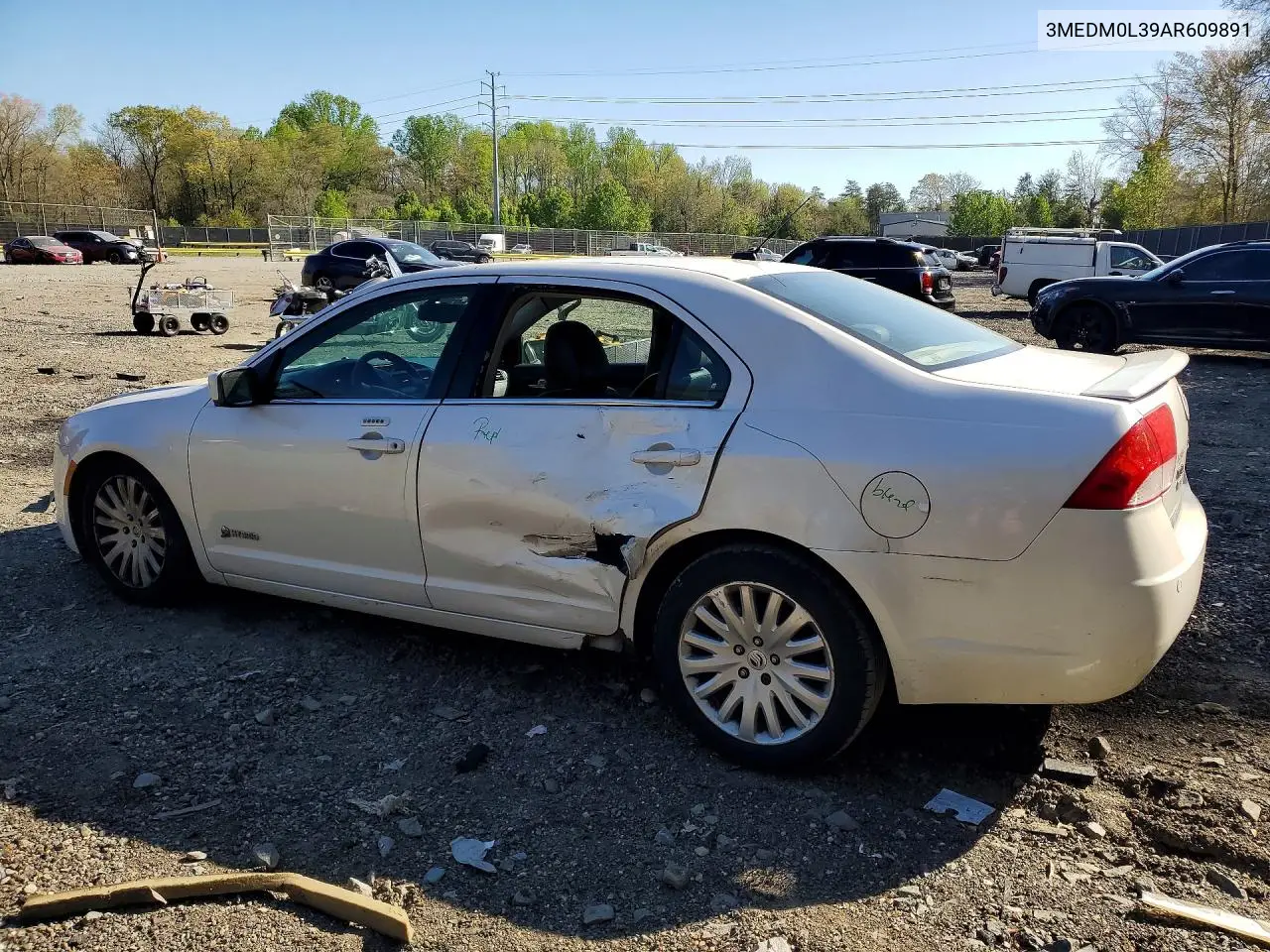 2010 Mercury Milan Hybrid VIN: 3MEDM0L39AR609891 Lot: 48920516