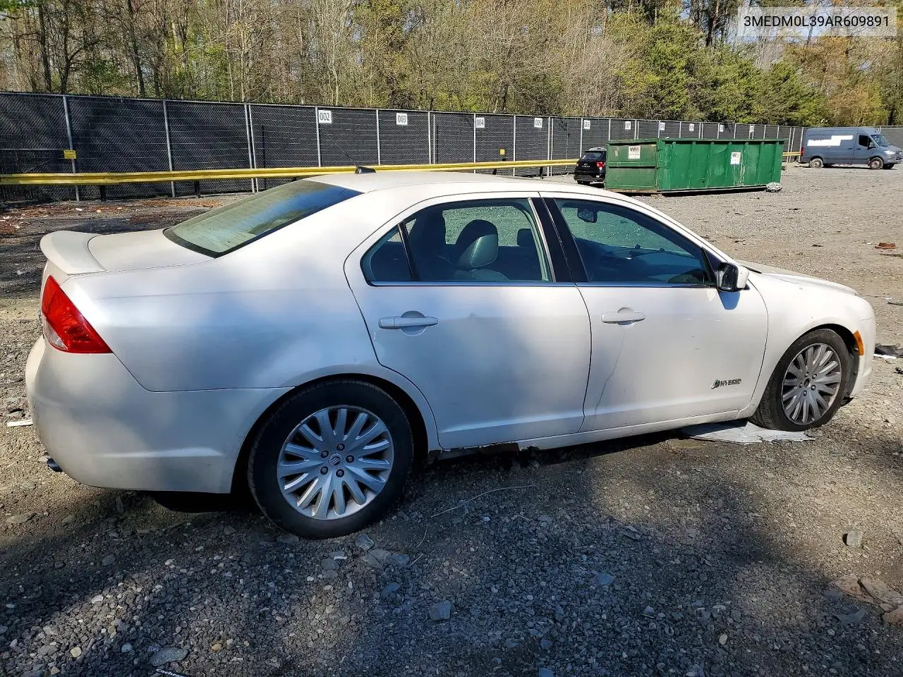 2010 Mercury Milan Hybrid VIN: 3MEDM0L39AR609891 Lot: 48920516