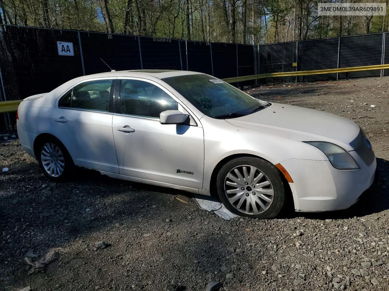 2010 Mercury Milan Hybrid VIN: 3MEDM0L39AR609891 Lot: 48920516