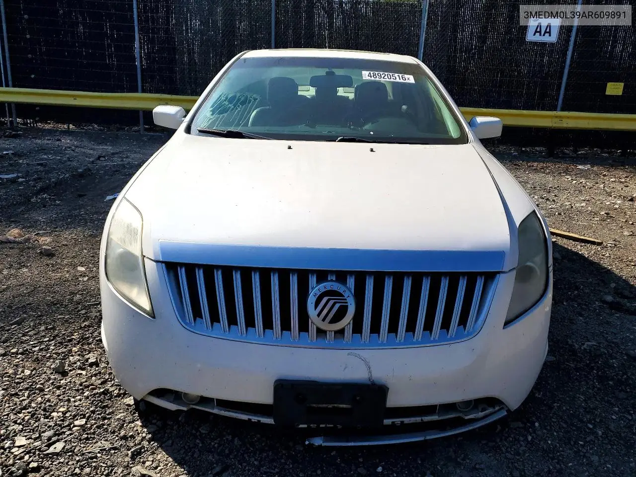 2010 Mercury Milan Hybrid VIN: 3MEDM0L39AR609891 Lot: 48920516