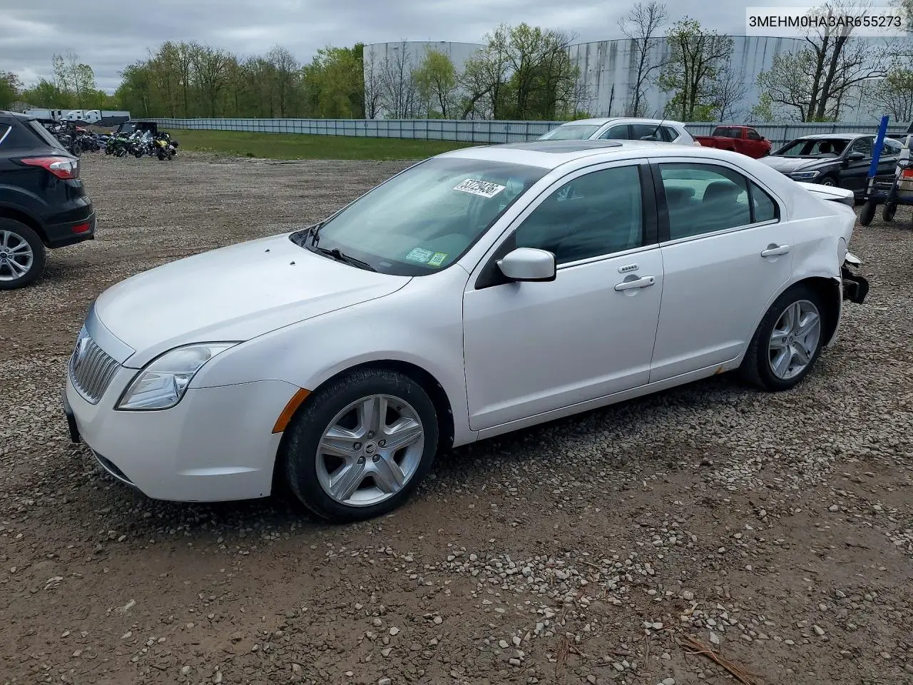 2010 Mercury Milan VIN: 3MEHM0HA3AR655273 Lot: 53729436