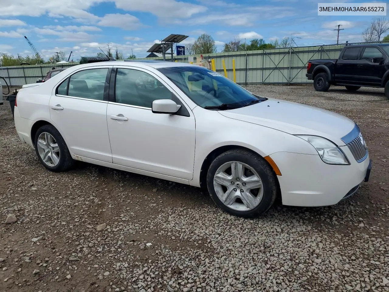 2010 Mercury Milan VIN: 3MEHM0HA3AR655273 Lot: 53729436