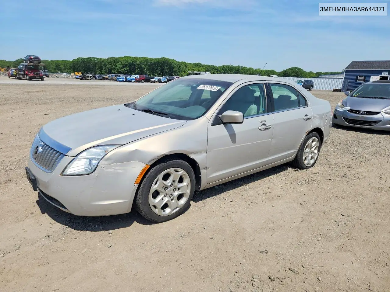 2010 Mercury Milan VIN: 3MEHM0HA3AR644371 Lot: 56074626