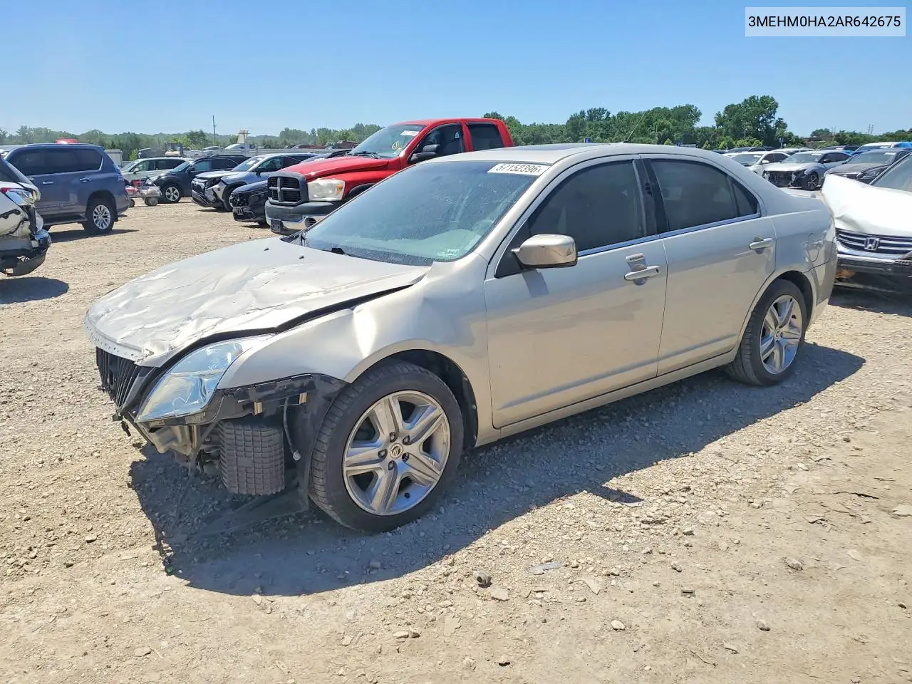 2010 Mercury Milan Fwd VIN: 3MEHM0HA2AR642675 Lot: 57152396