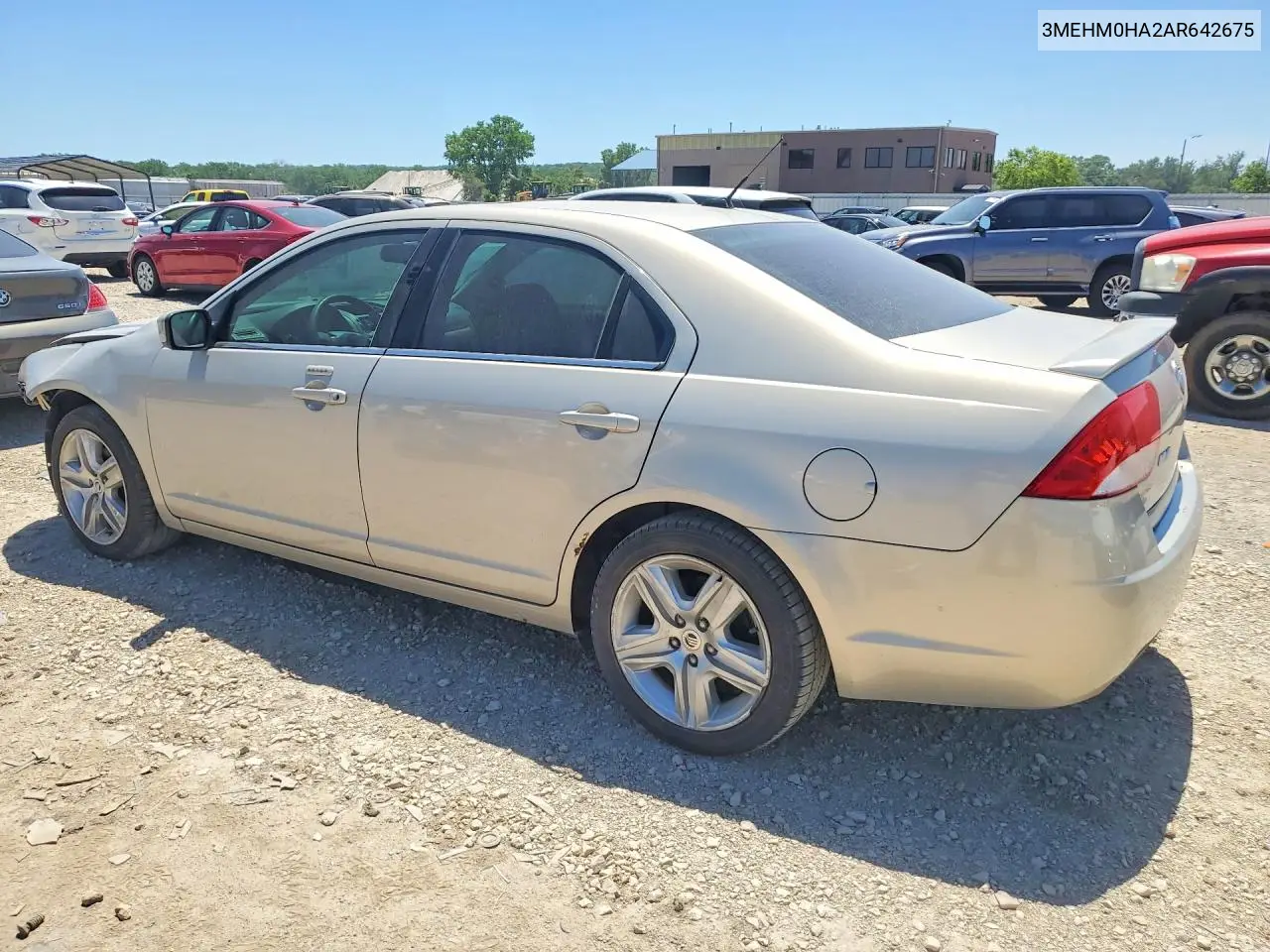 2010 Mercury Milan Fwd VIN: 3MEHM0HA2AR642675 Lot: 57152396