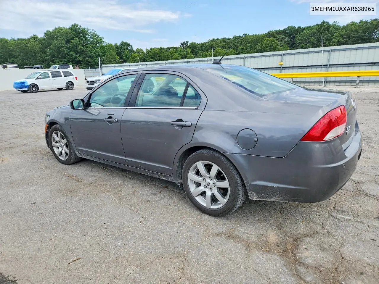 2010 Mercury Milan Premier VIN: 3MEHM0JAXAR638965 Lot: 59777006