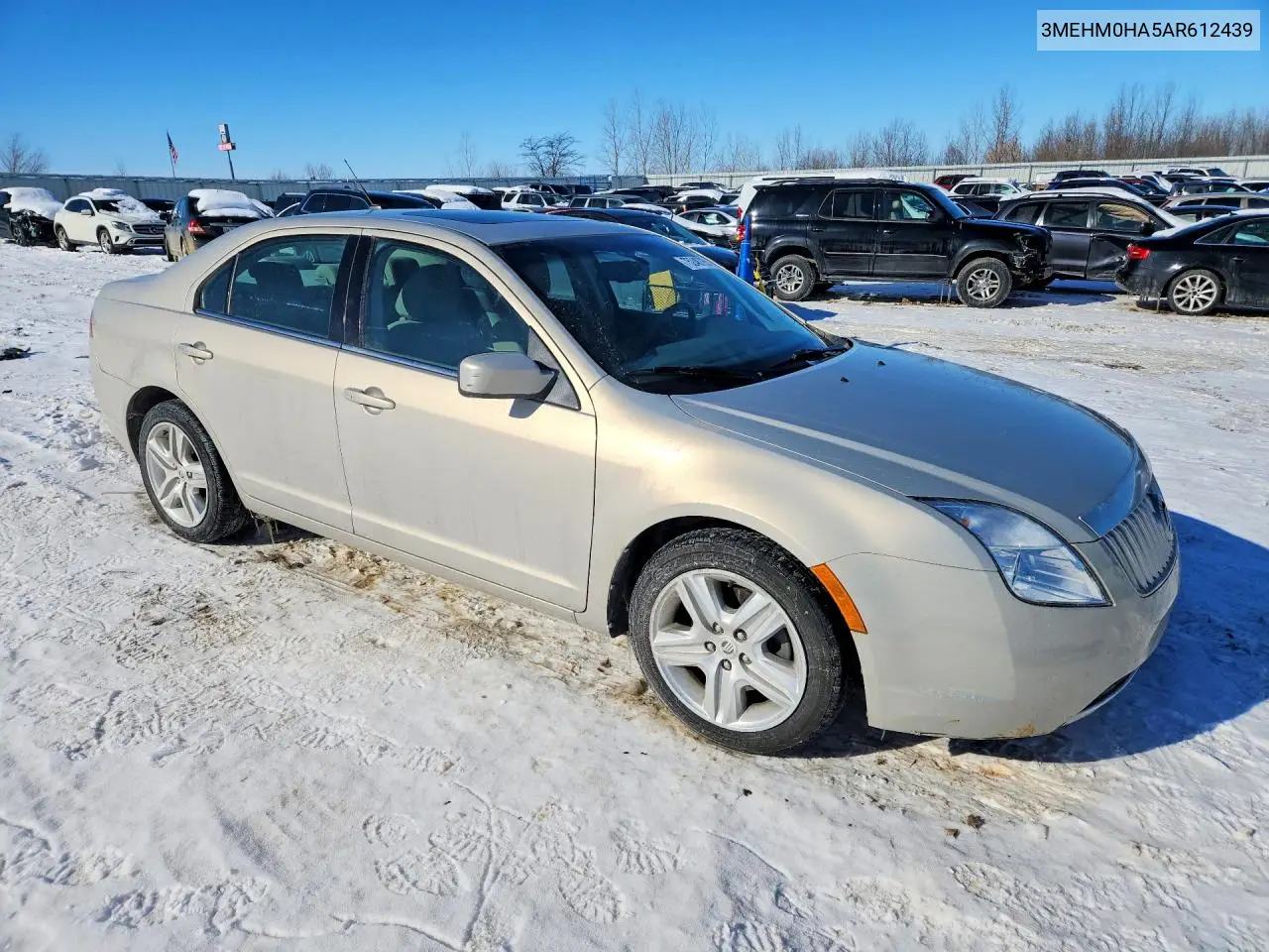 2010 Mercury Milan VIN: 3MEHM0HA5AR612439 Lot: 75248795
