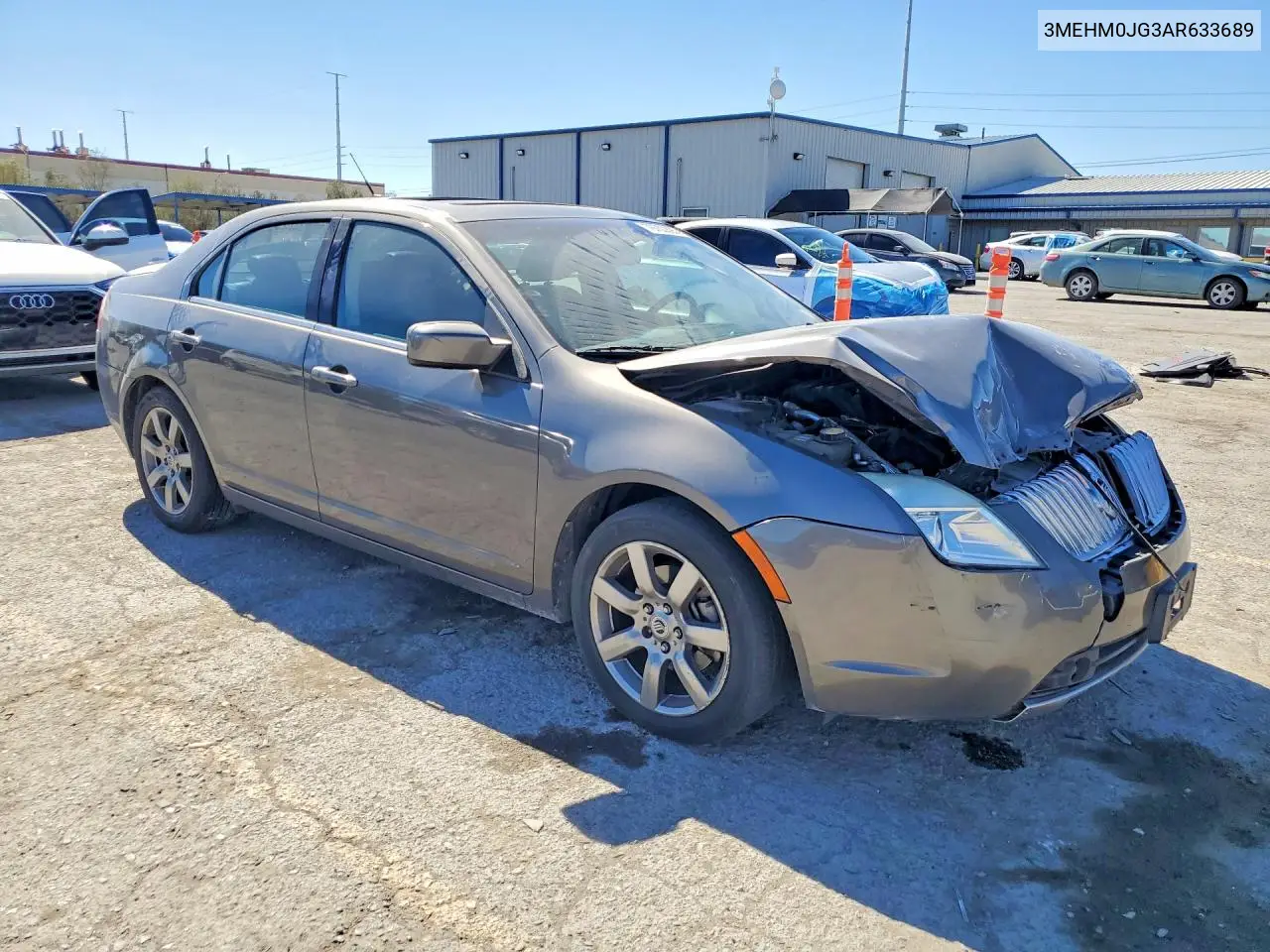 2010 Merc Milan Premier VIN: 3MEHM0JG3AR633689 Lot: 79732895