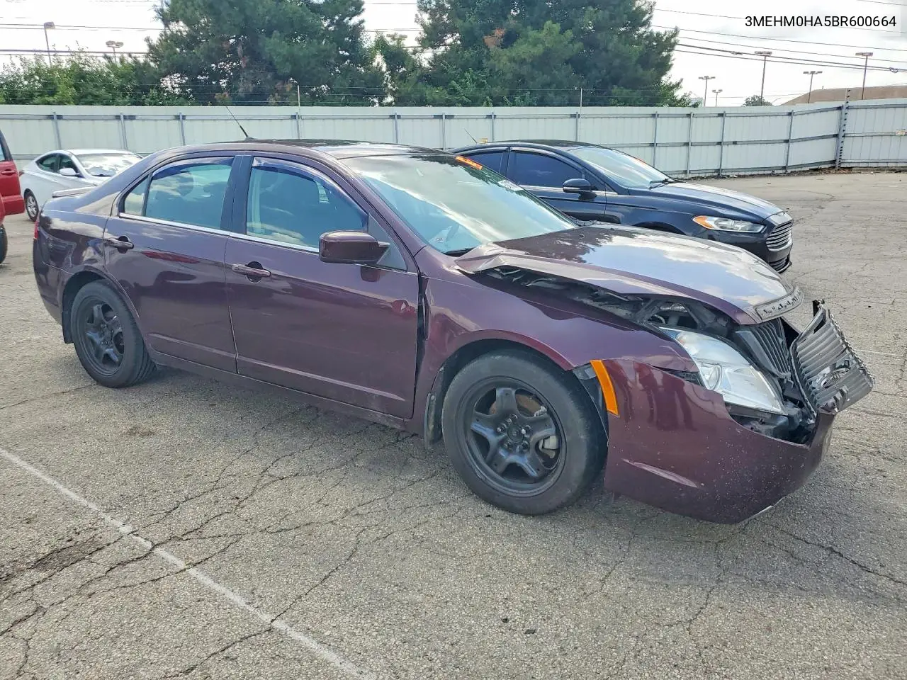 2011 Mercury Milan VIN: 3MEHM0HA5BR600664 Lot: 58876076