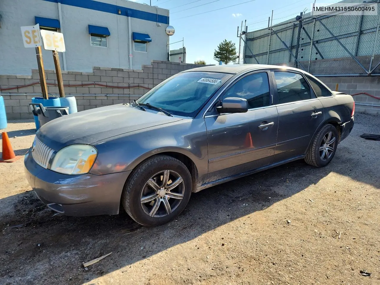 2005 Mercury Montego Premier VIN: 1MEHM43155G600495 Lot: 60864586