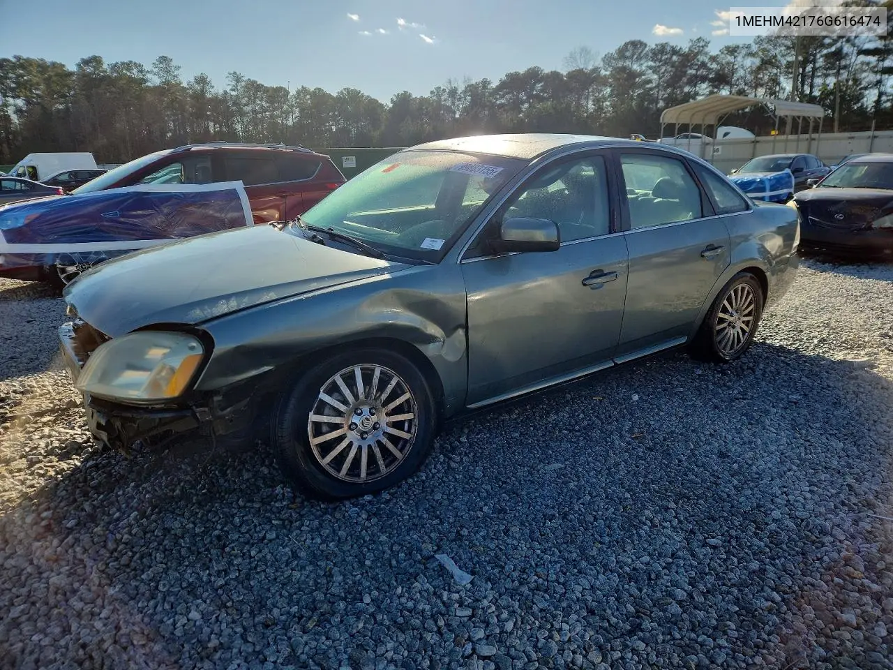 2006 Mercury Montego Premier VIN: 1MEHM42176G616474 Lot: 99883155