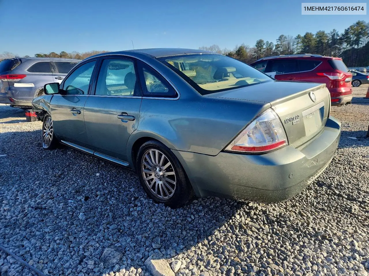 2006 Mercury Montego Premier VIN: 1MEHM42176G616474 Lot: 99883155