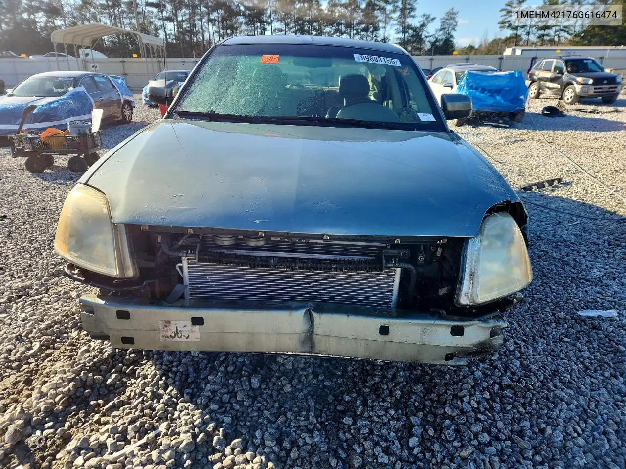 2006 Mercury Montego Premier VIN: 1MEHM42176G616474 Lot: 99883155
