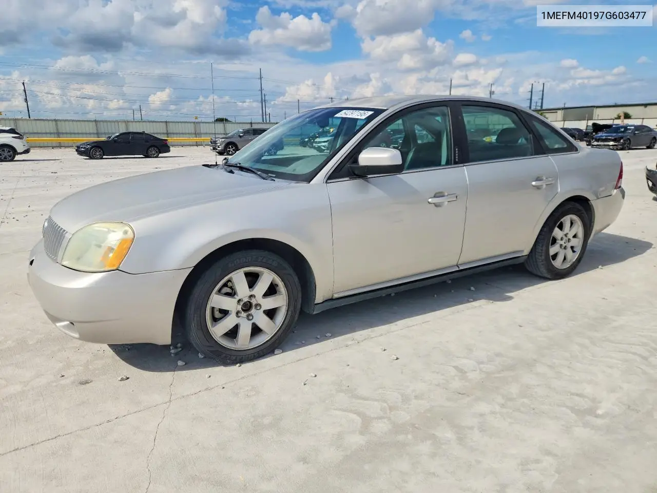 2007 Mercury Montego Luxury VIN: 1MEFM40197G603477 Lot: 54297196