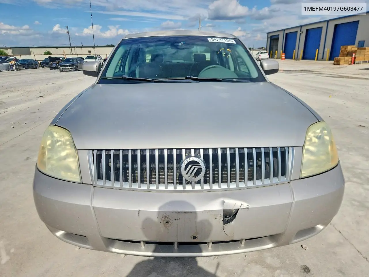 2007 Mercury Montego Luxury VIN: 1MEFM40197G603477 Lot: 54297196