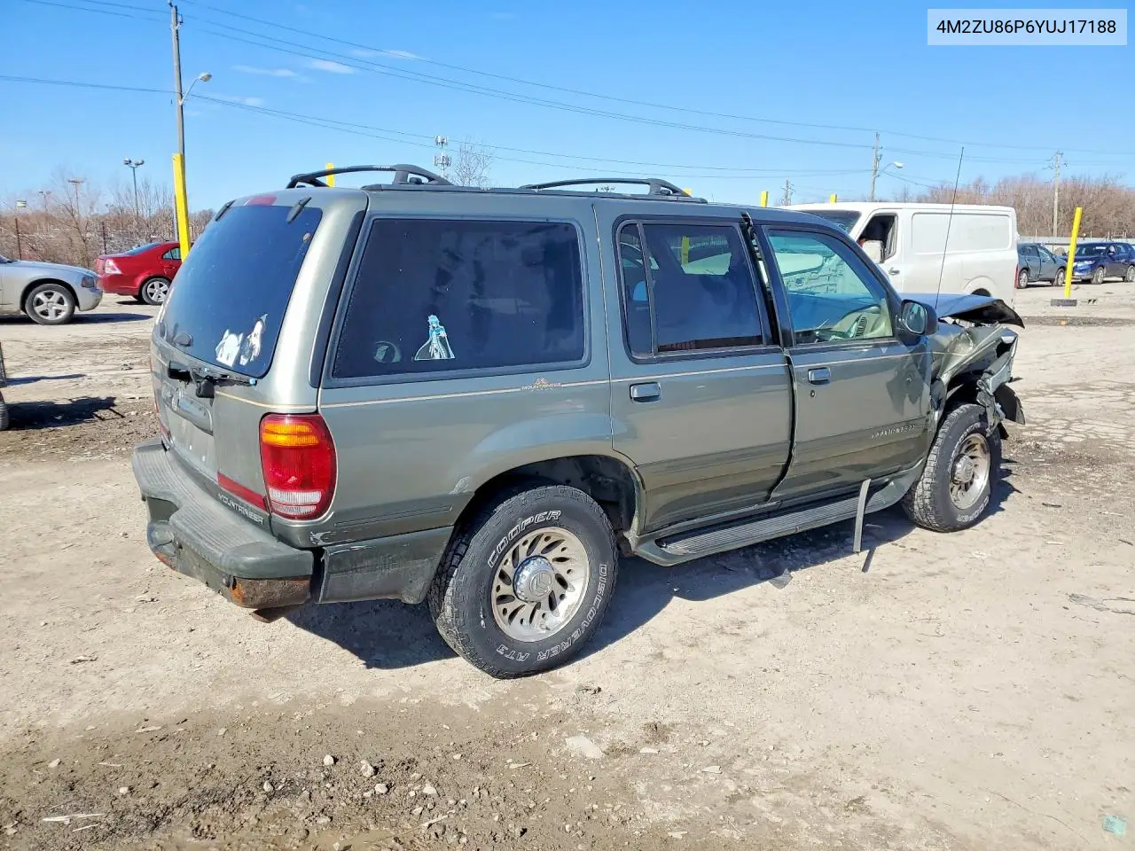2000 Mercury Mountaineer VIN: 4M2ZU86P6YUJ17188 Lot: 78824825