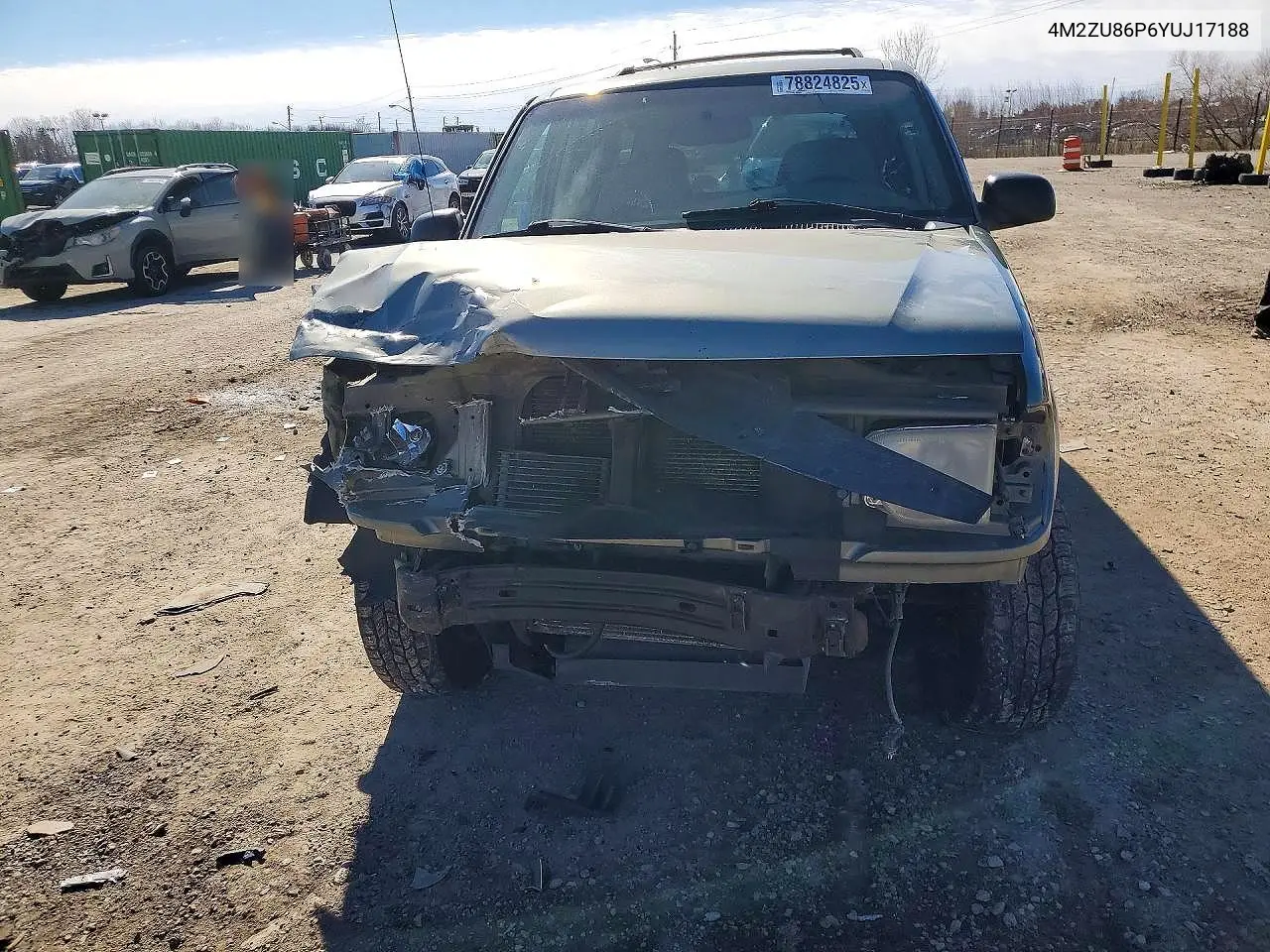 2000 Mercury Mountaineer VIN: 4M2ZU86P6YUJ17188 Lot: 78824825