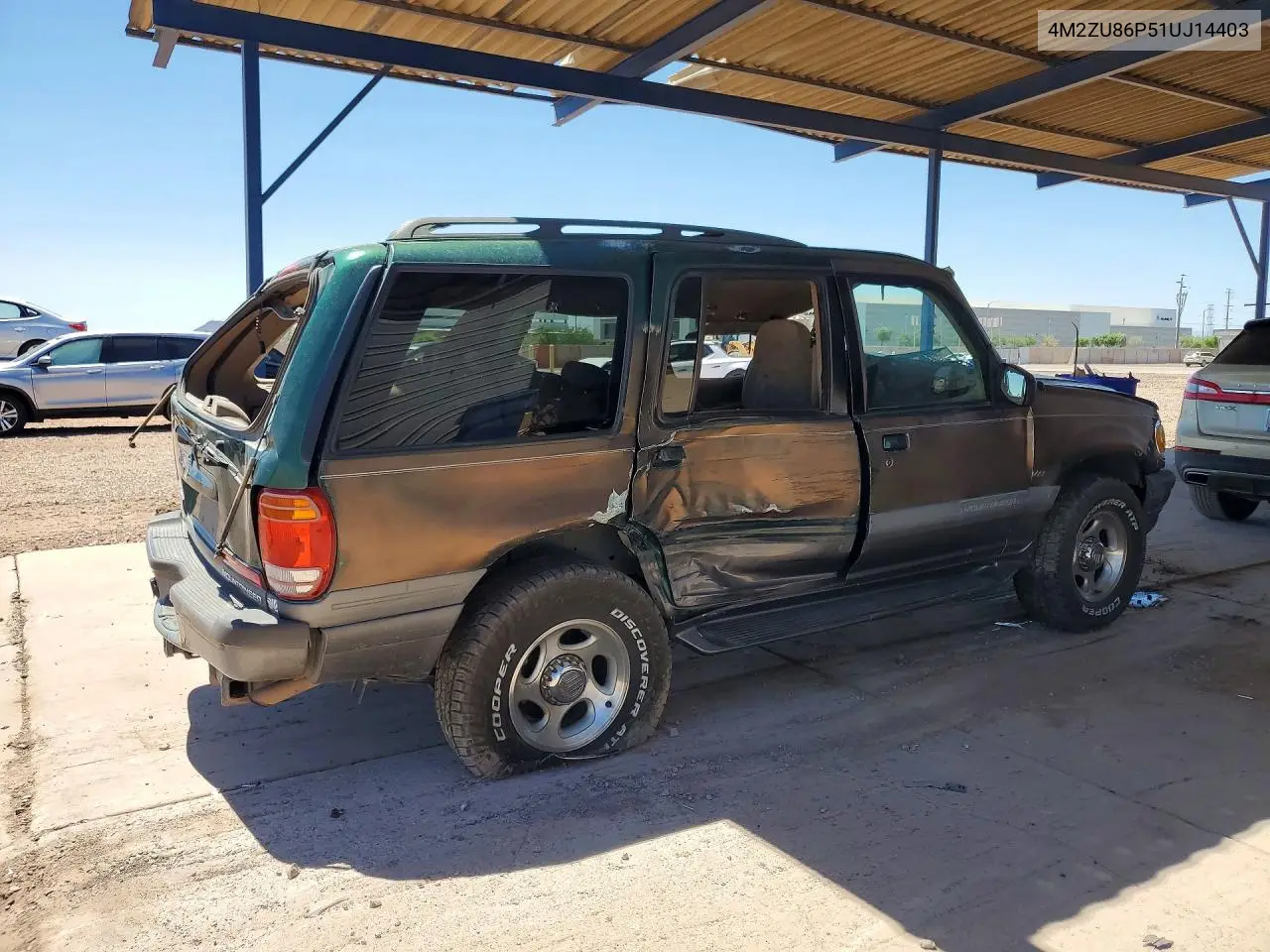 2001 Mercury Mountaineer VIN: 4M2ZU86P51UJ14403 Lot: 59707576