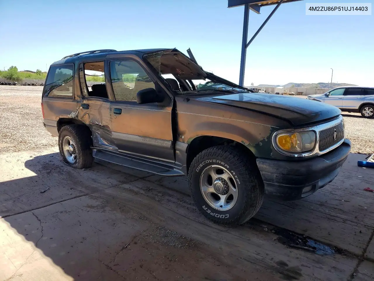 2001 Mercury Mountaineer VIN: 4M2ZU86P51UJ14403 Lot: 59707576