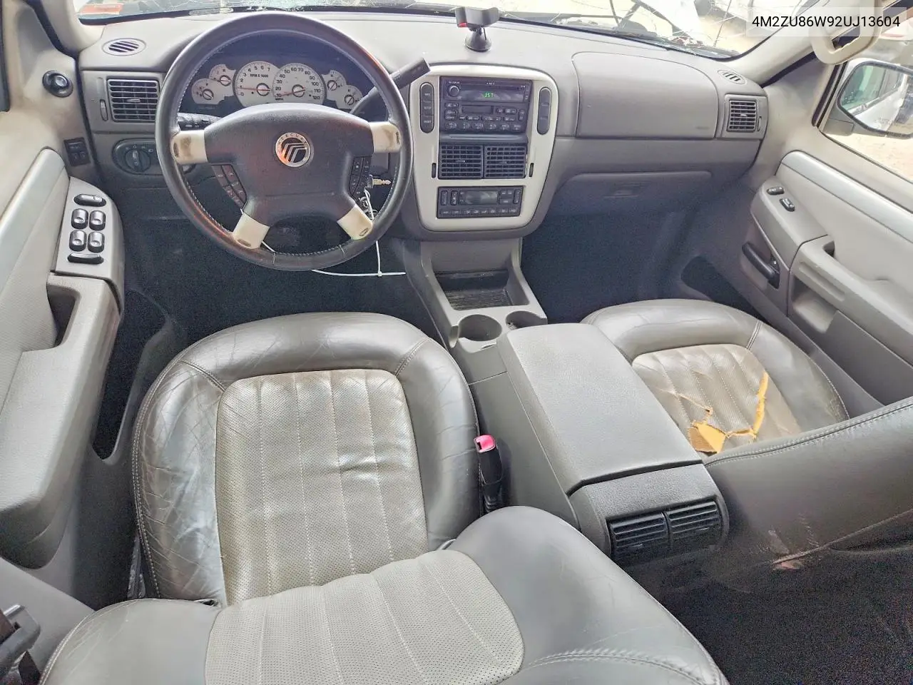 2002 Mercury Mountaineer VIN: 4M2ZU86W92UJ13604 Lot: 57265786