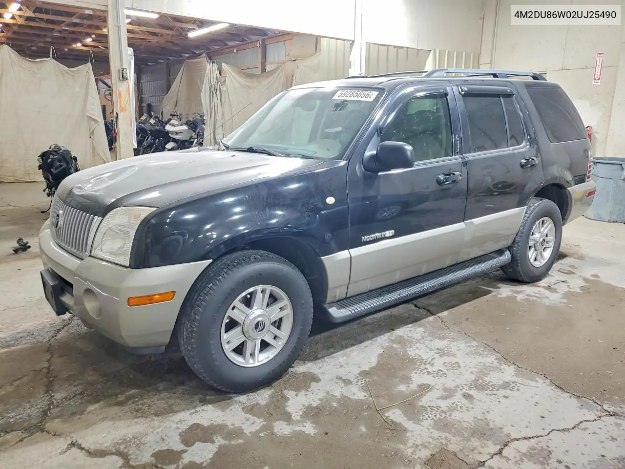 2002 Mercury Mountaineer VIN: 4M2DU86W02UJ25490 Lot: 59285656