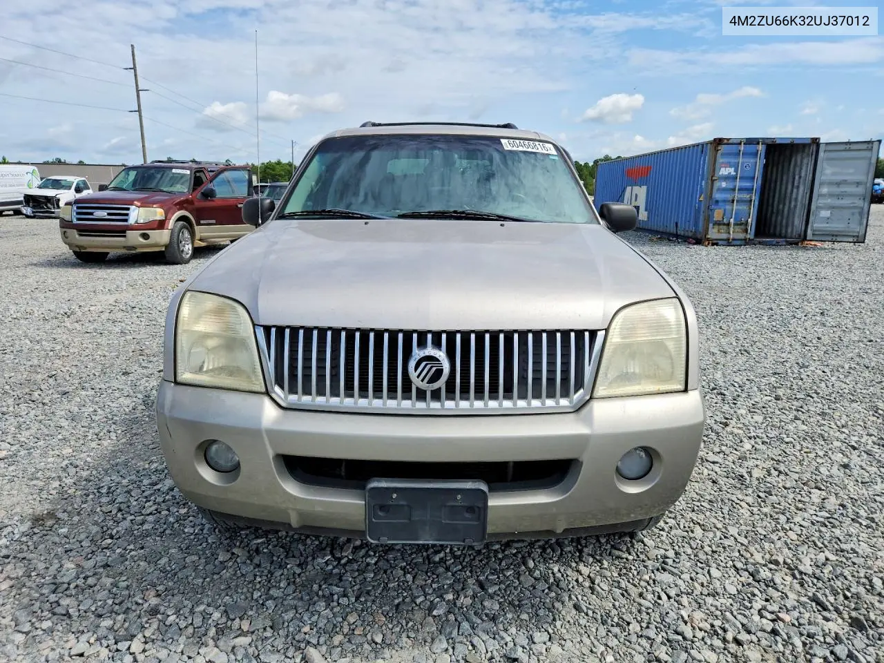2002 Mercury Mountaineer VIN: 4M2ZU66K32UJ37012 Lot: 60466816