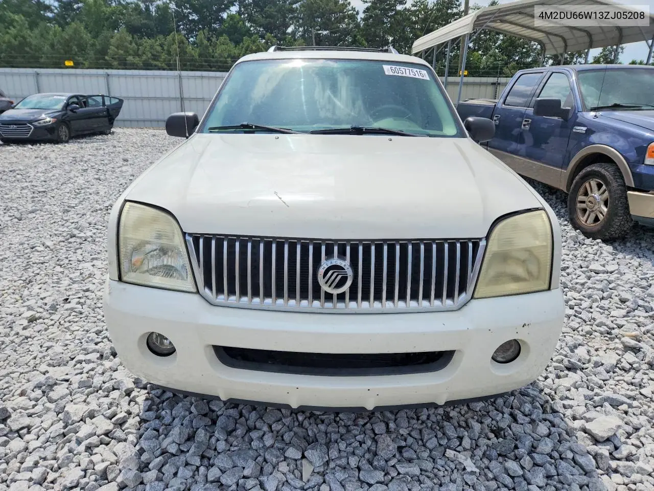 2003 Mercury Mountaineer VIN: 4M2DU66W13ZJ05208 Lot: 60577516