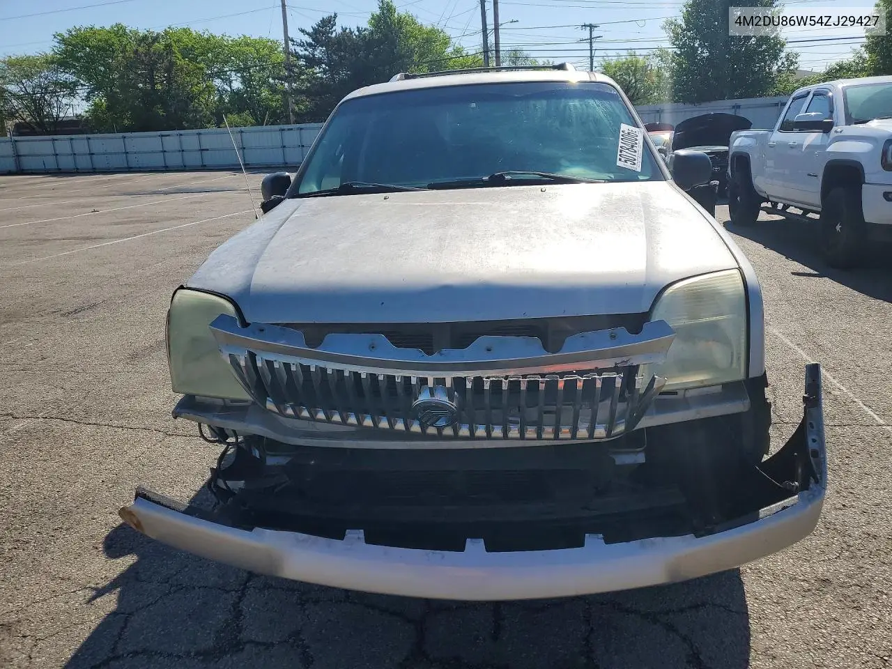 2004 Mercury Mountaineer VIN: 4M2DU86W54ZJ29427 Lot: 50784006