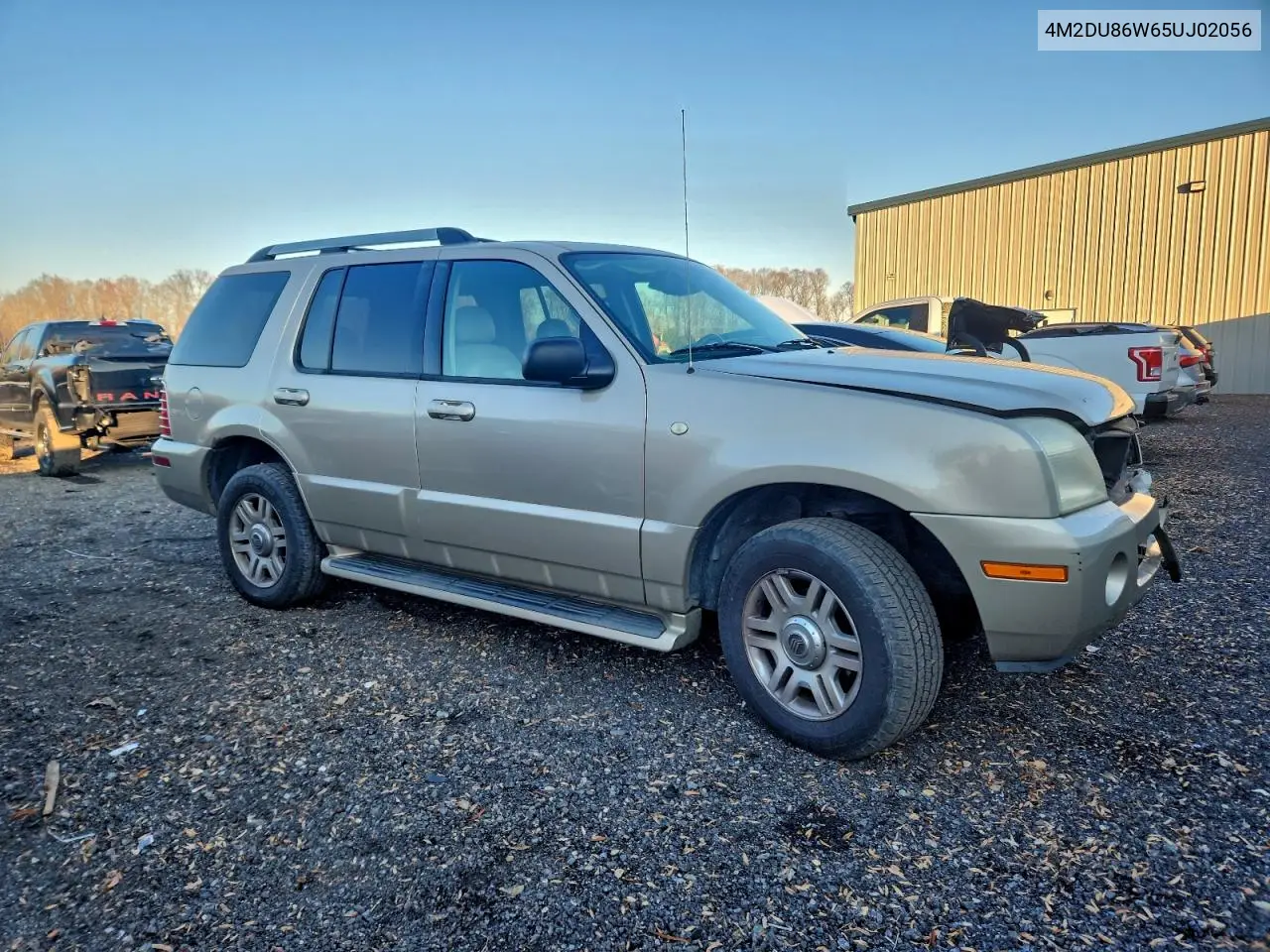 2005 Mercury Mountaineer VIN: 4M2DU86W65UJ02056 Lot: 60501086