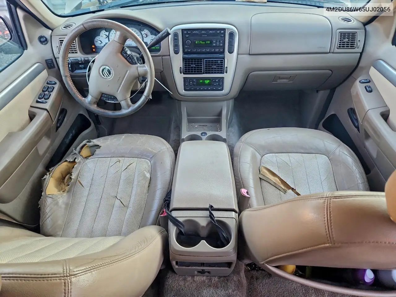 2005 Mercury Mountaineer VIN: 4M2DU86W65UJ02056 Lot: 60501086