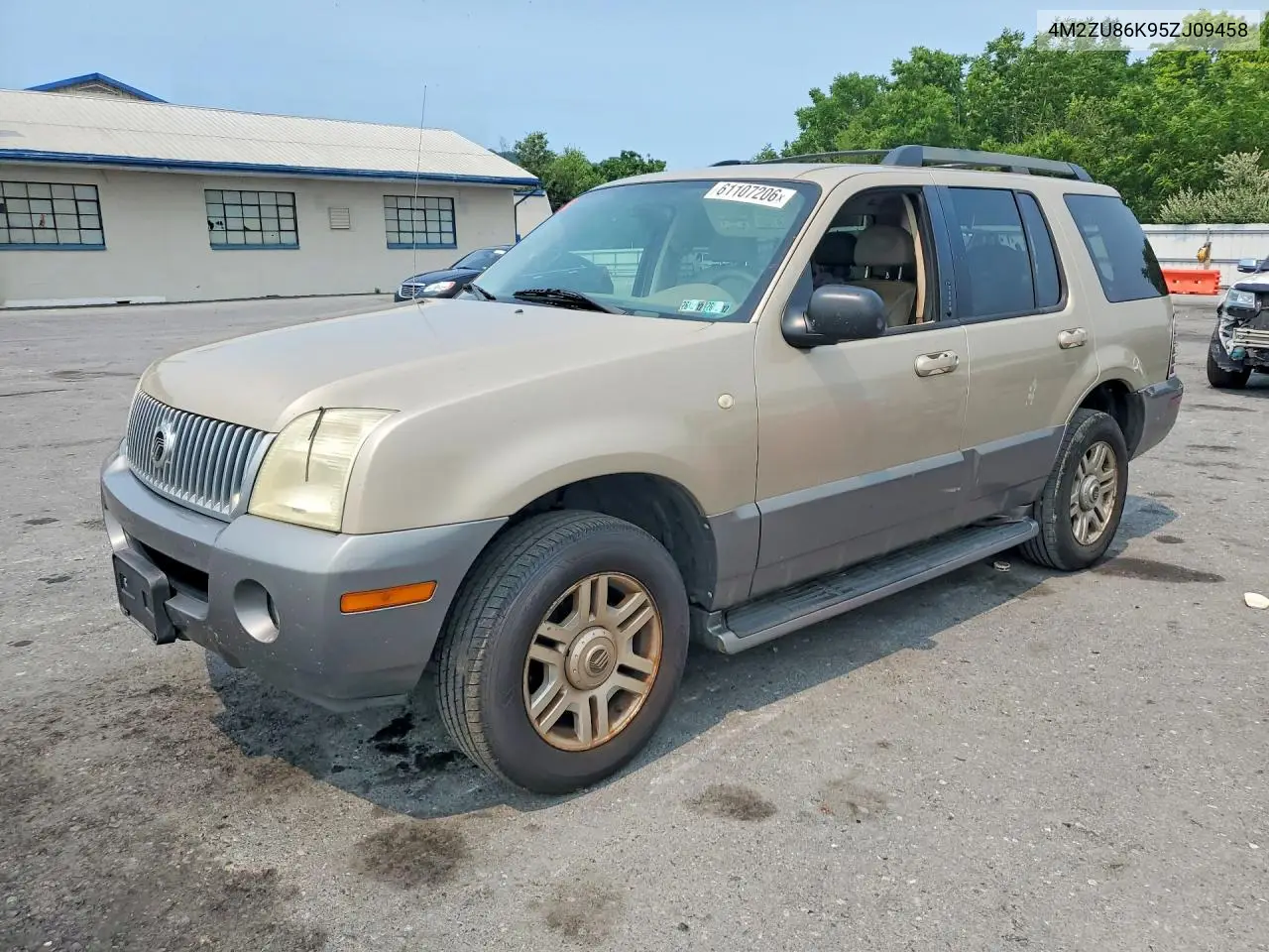 2005 Mercury Mountaineer VIN: 4M2ZU86K95ZJ09458 Lot: 61107206