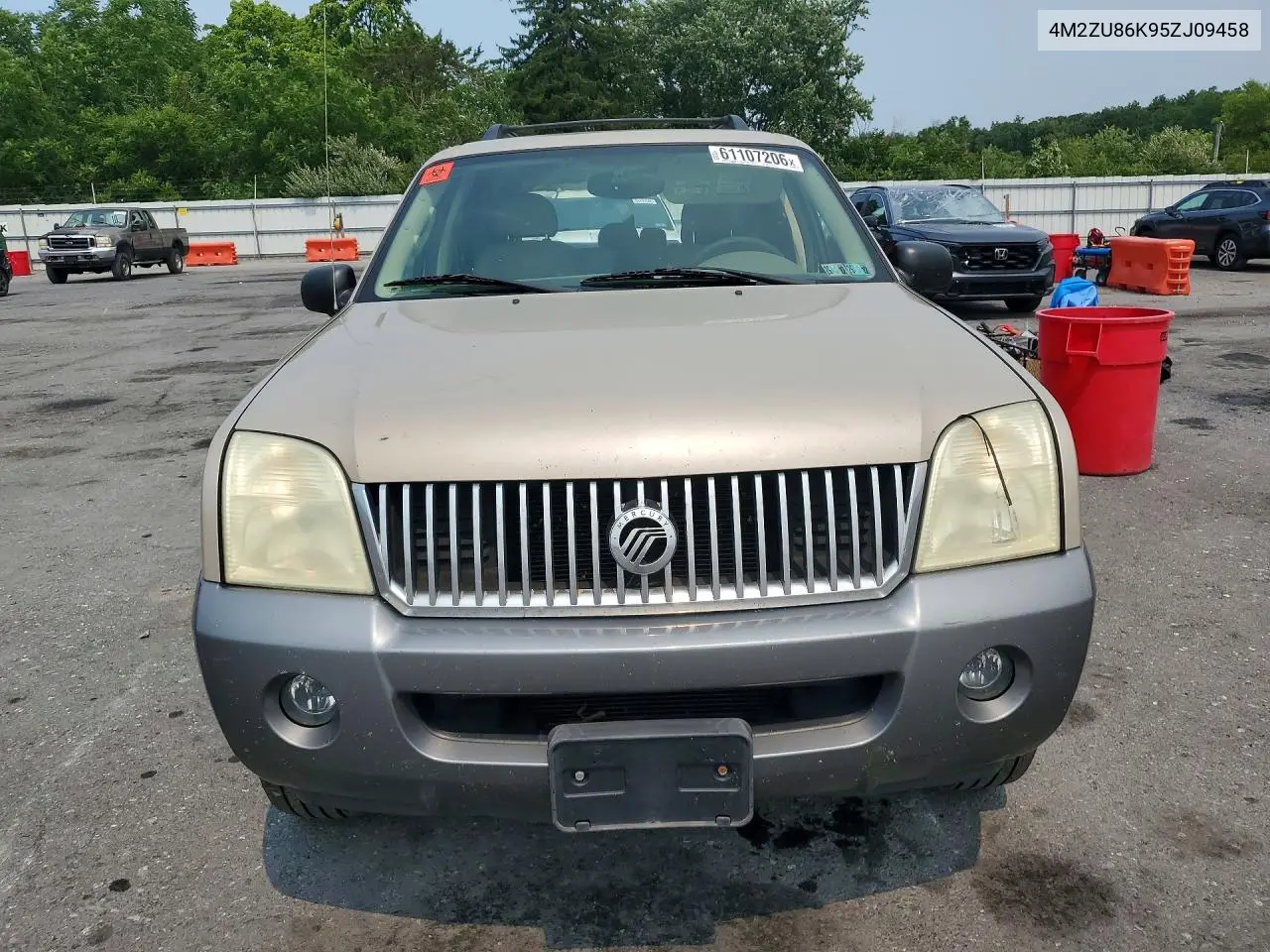 2005 Mercury Mountaineer VIN: 4M2ZU86K95ZJ09458 Lot: 61107206