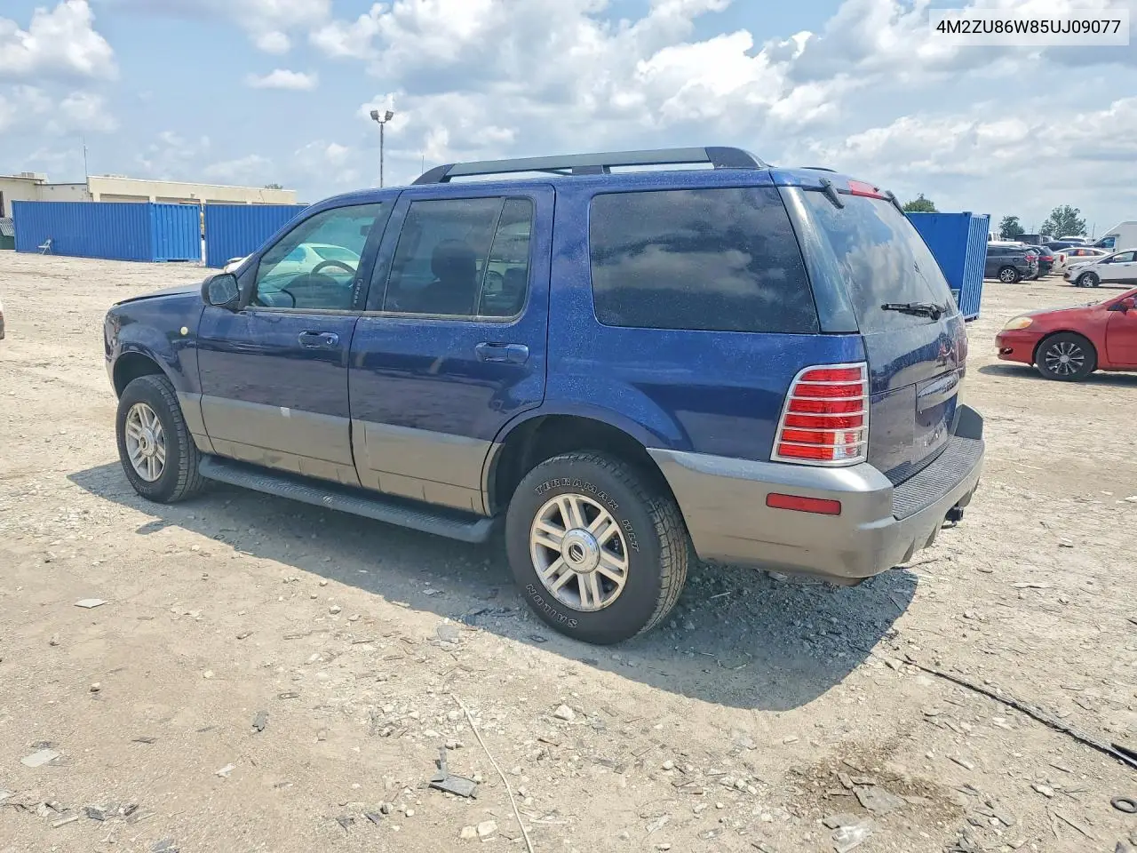 2005 Mercury Mountaineer VIN: 4M2ZU86W85UJ09077 Lot: 61687586