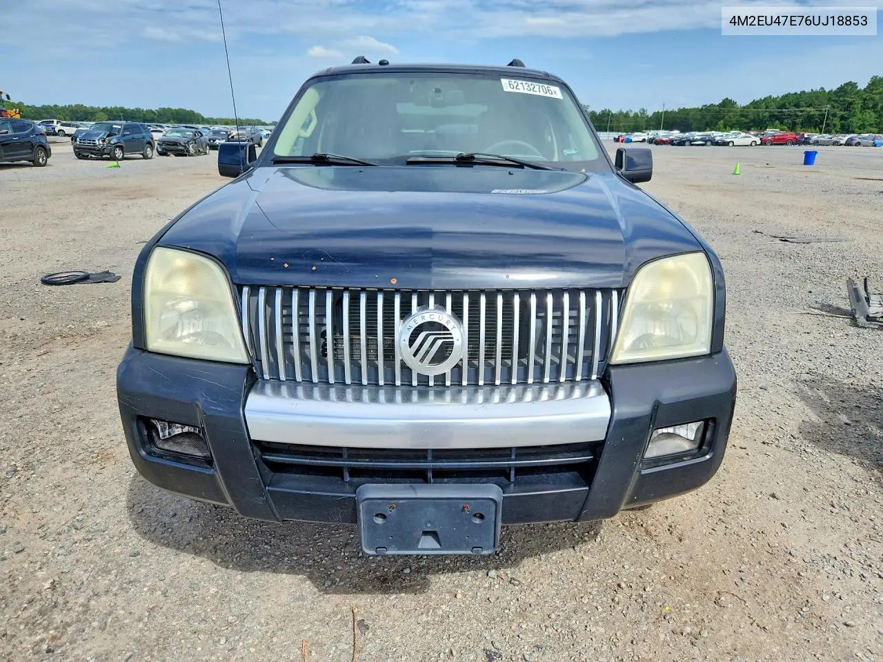 2006 Mercury Mountaineer Luxury VIN: 4M2EU47E76UJ18853 Lot: 62132706