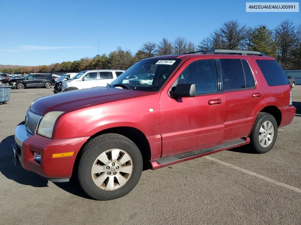 2006 Mercury Mountaineer Convenience VIN: 4M2EU46E46UJ00991 Lot: 85725674