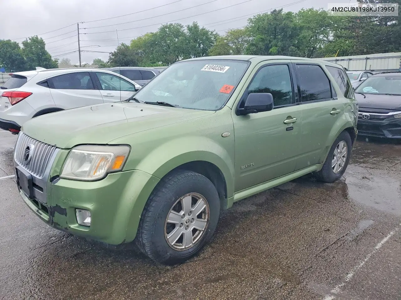 2008 Mercury Mariner VIN: 4M2CU81198KJ13950 Lot: 51040356