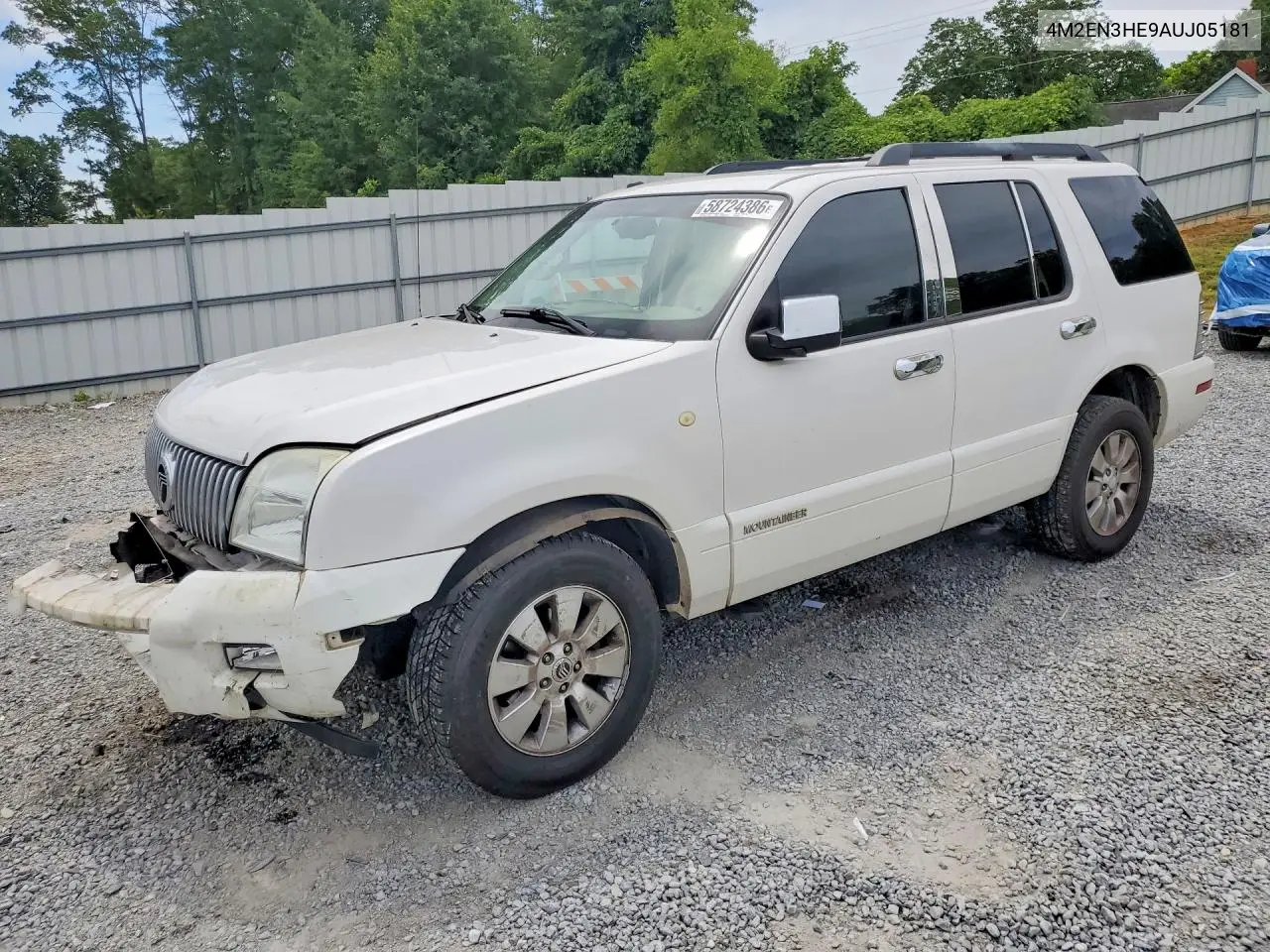 2010 Mercury Mountaineer VIN: 4M2EN3HE9AUJ05181 Lot: 58724386