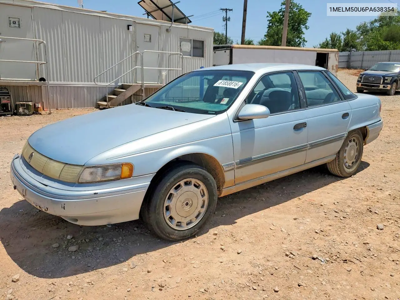 1993 Mercury Sable Gs VIN: 1MELM50U6PA638354 Lot: 61858816