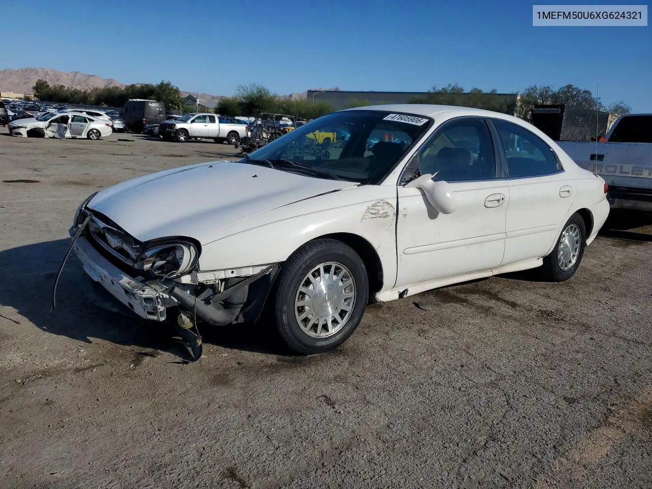 1999 Mercury Sable Gs VIN: 1MEFM50U6XG624321 Lot: 47605906