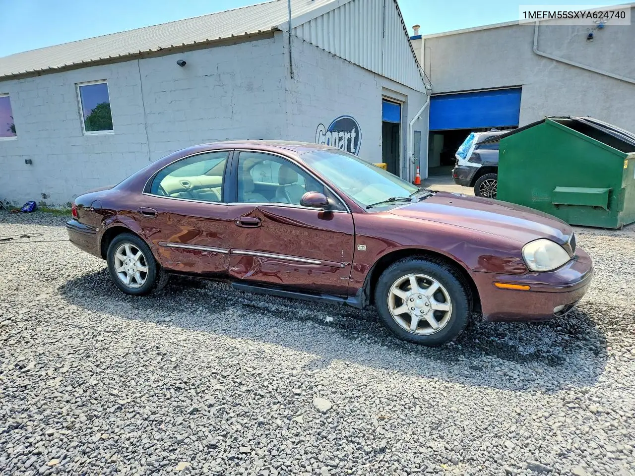 2000 Mercury Sable Ls Premium VIN: 1MEFM55SXYA624740 Lot: 54118766