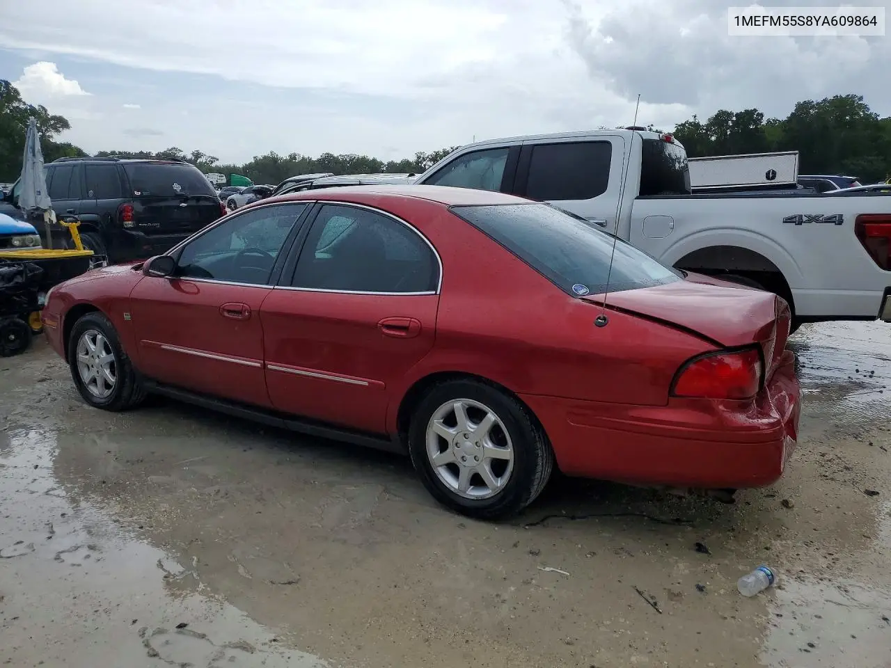 2000 Mercury Sable Ls Premium VIN: 1MEFM55S8YA609864 Lot: 60074656
