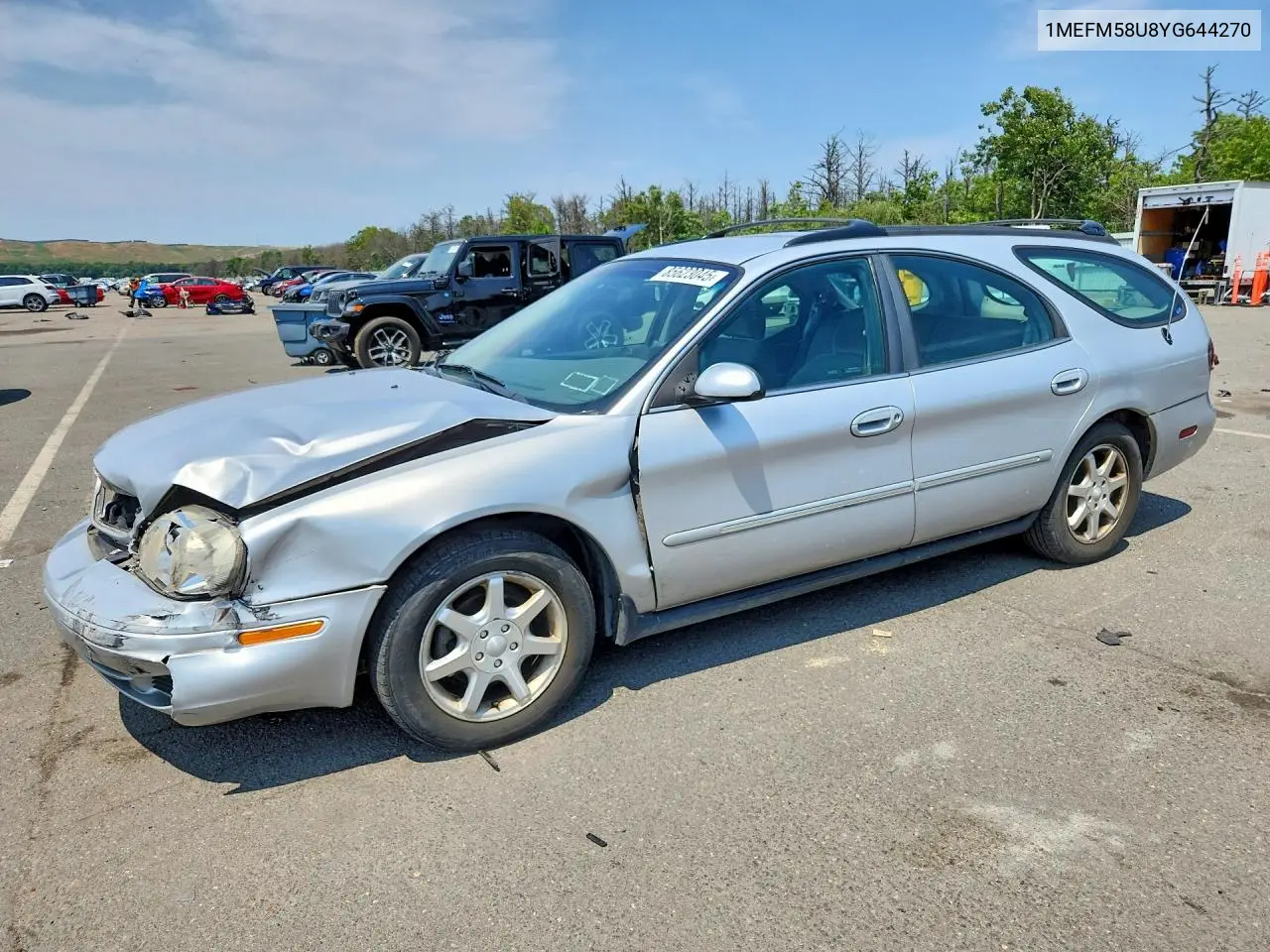 2000 Mercury Sable Gs VIN: 1MEFM58U8YG644270 Lot: 85623045